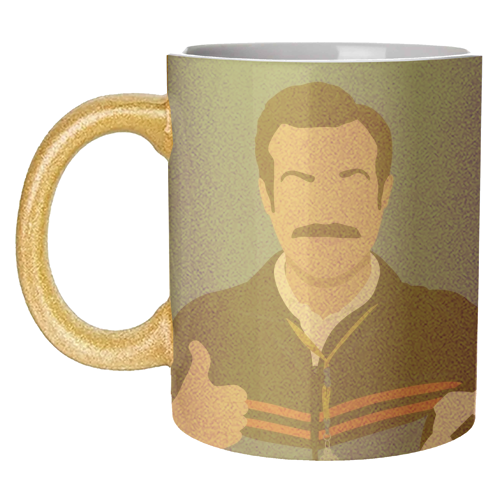 Ted Lasso - unique mug by Cheryl Boland