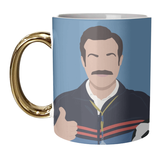 Ted Lasso - unique mug by Cheryl Boland
