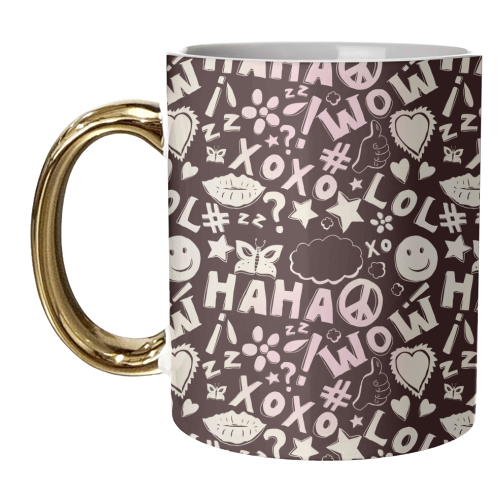 Teen Things - unique mug by minniemorris art