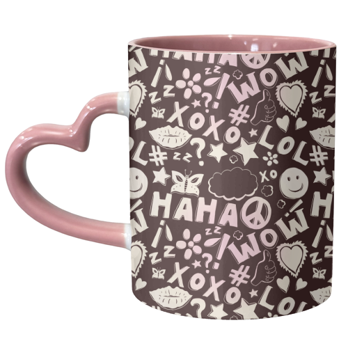 Teen Things - unique mug by minniemorris art