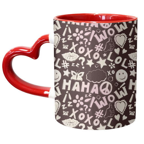 Teen Things - unique mug by minniemorris art