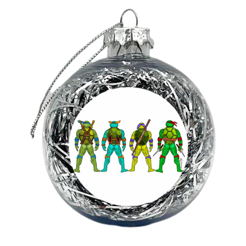 Teenage Mutant Ninja Turtle Butts - xmas bauble by Notsniw Art