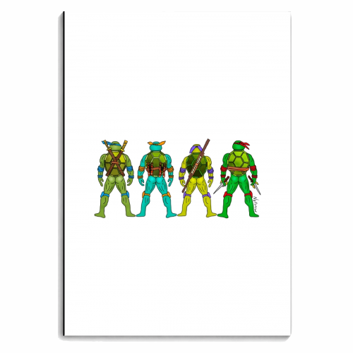 Teenage Mutant Ninja Turtle Butts - personalised A4, A5, A6 notebook by Notsniw Art