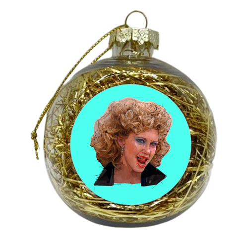 Tell Me About It Sandy - xmas bauble by Beverley Rae