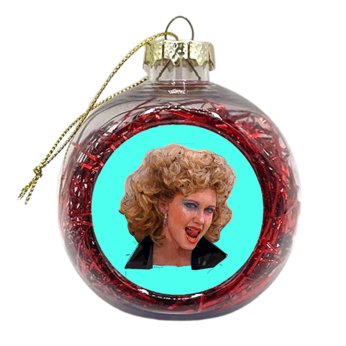 Tell Me About It Sandy - xmas bauble by Beverley Rae