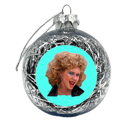 Tell Me About It Sandy - xmas bauble by Beverley Rae