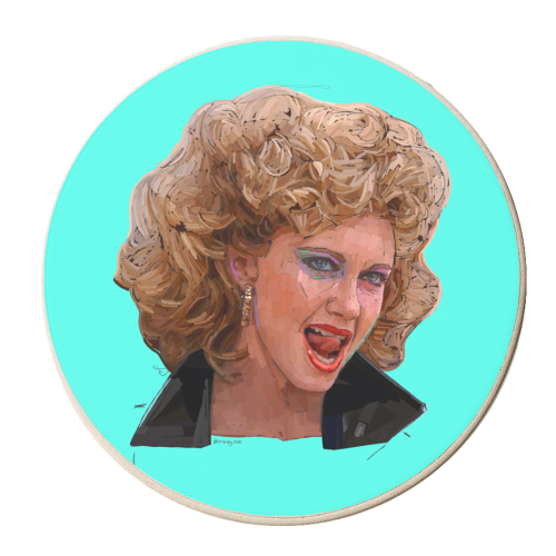 Tell Me About It Sandy - personalised beer coaster by Beverley Rae