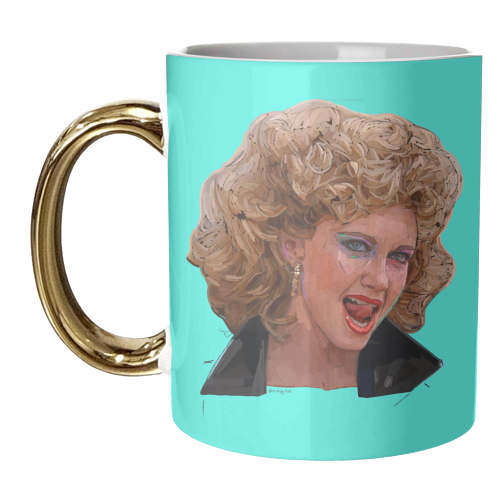 Tell Me About It Sandy - unique mug by Beverley Rae