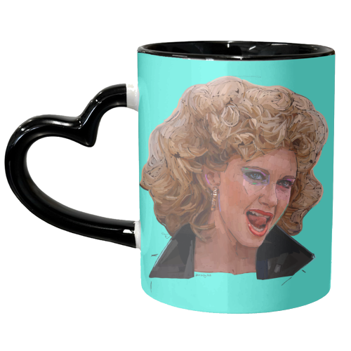 Tell Me About It Sandy - unique mug by Beverley Rae