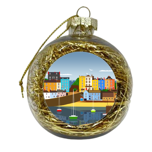 Tenby - xmas bauble by Richard O'Neill