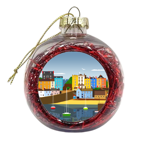 Tenby - xmas bauble by Richard O'Neill