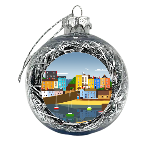 Tenby - xmas bauble by Richard O'Neill