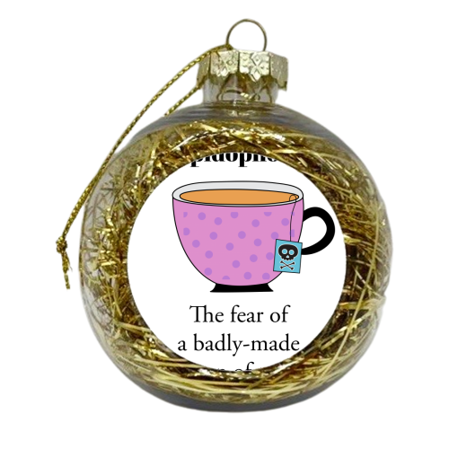 Tepidophobia - xmas bauble by Stephanie Komen