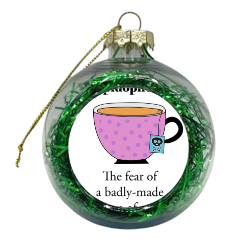 Tepidophobia - xmas bauble by Stephanie Komen