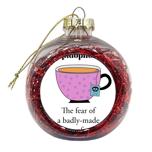Tepidophobia - xmas bauble by Stephanie Komen