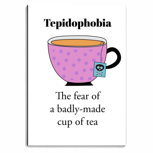 Tepidophobia - personalised A4, A5, A6 notebook by Stephanie Komen