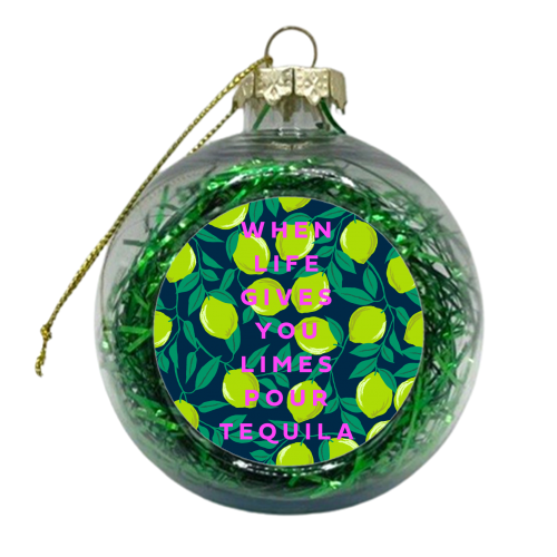TEQUILA AND LIME - xmas bauble by PEARL & CLOVER