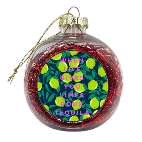 TEQUILA AND LIME - xmas bauble by PEARL & CLOVER