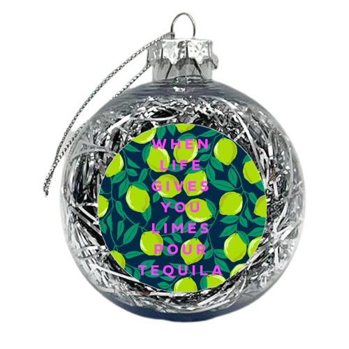 TEQUILA AND LIME - xmas bauble by PEARL & CLOVER