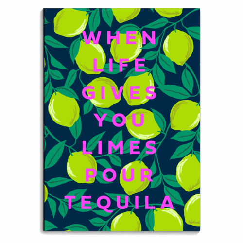 TEQUILA AND LIME - personalised A4, A5, A6 notebook by PEARL & CLOVER