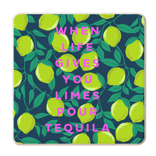 TEQUILA AND LIME - personalised beer coaster by PEARL & CLOVER