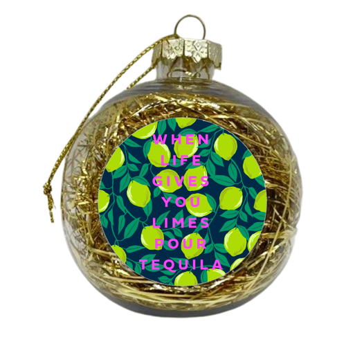 TEQUILA AND LIME - xmas bauble by PEARL & CLOVER