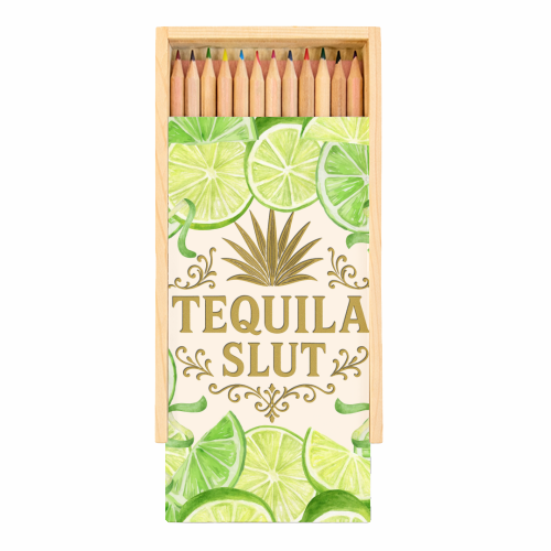 Tequila Slut - Coloured Pencils with Box by Lilly Rose