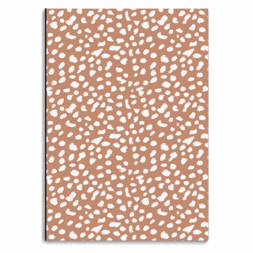 Terracotta Dalmatian Print - personalised A4, A5, A6 notebook by The Girl Next Draw