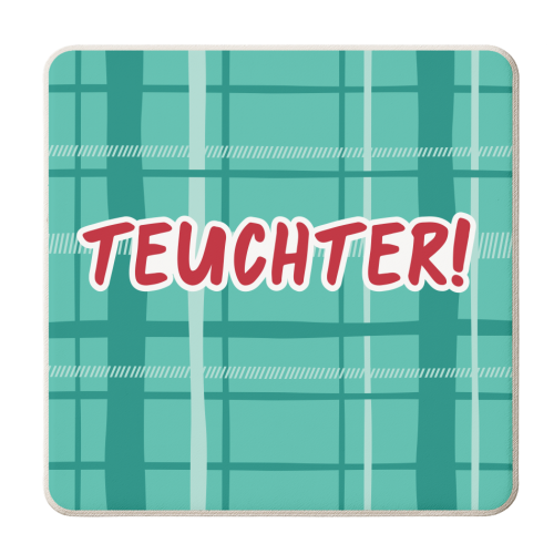 Teuchter! - personalised beer coaster by The Boy and the Bear
