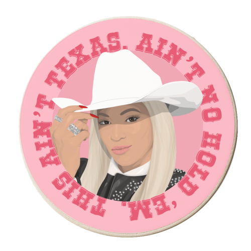 Texas Beyonce - personalised beer coaster by Pink and Pip