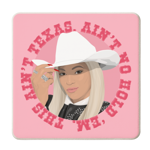 Texas Beyonce - personalised beer coaster by Pink and Pip
