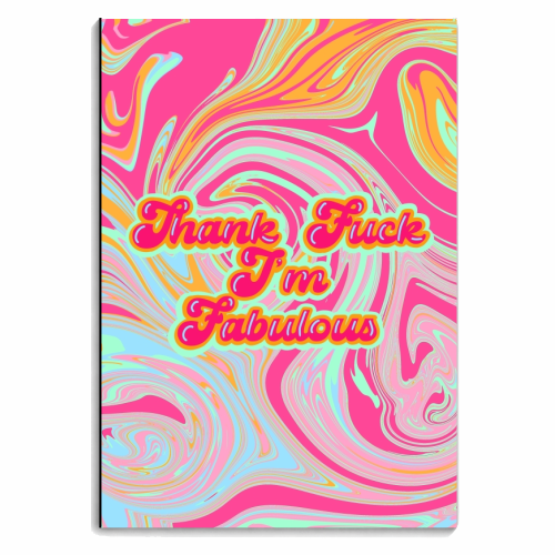 Thank F*** I'm Fabulous - personalised A4, A5, A6 notebook by Wallace Elizabeth