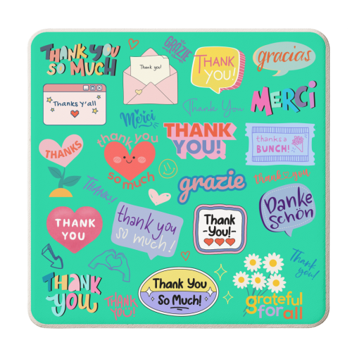 THANK YOU! - personalised beer coaster by Lilly Rose