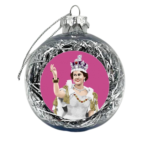 Thank you Queenie - xmas bauble by Sarah Wilkinson