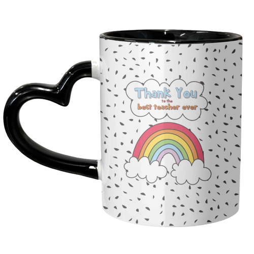 Thank You Teacher - unique mug by Laura Lonsdale