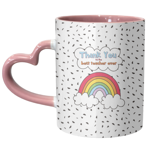 Thank You Teacher - unique mug by Laura Lonsdale