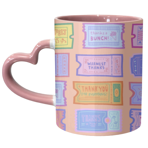 Thank You Tokens - unique mug by Lilly Rose