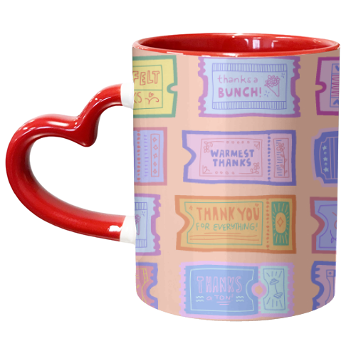 Thank You Tokens - unique mug by Lilly Rose