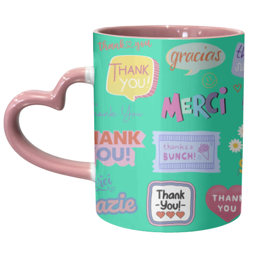 THANK YOU! - unique mug by Lilly Rose