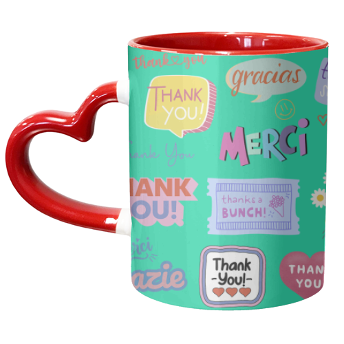 THANK YOU! - unique mug by Lilly Rose