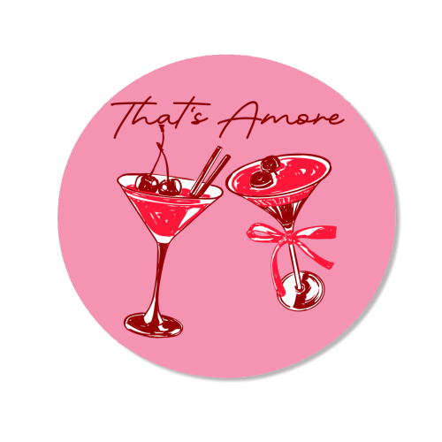 That's Amore Cherry Cocktail Illustration - Magnet by EZbie