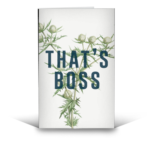 That's Boss - funny greeting card by The 13 Prints