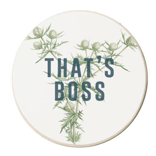 That's Boss - personalised beer coaster by The 13 Prints