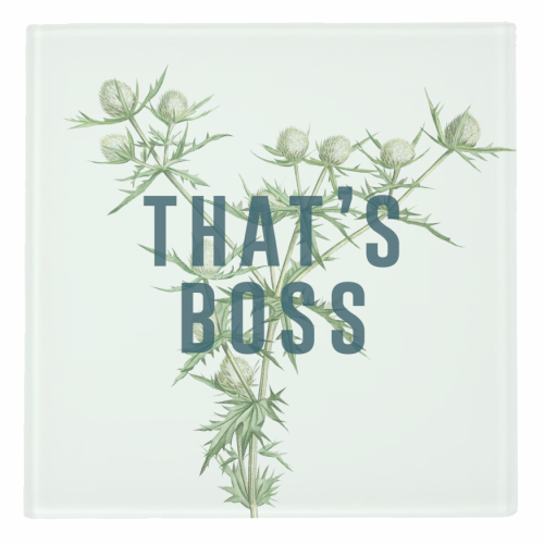 That's Boss - personalised beer coaster by The 13 Prints
