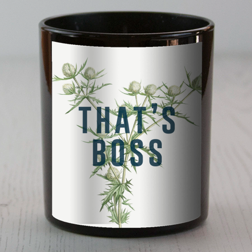 That's Boss - scented candle by The 13 Prints