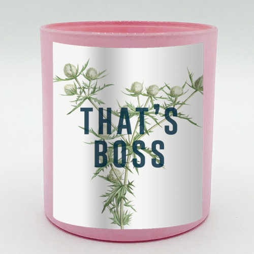 That's Boss - scented candle by The 13 Prints