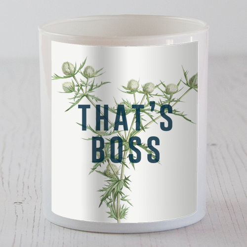 That's Boss - scented candle by The 13 Prints