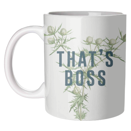 That's Boss - unique mug by The 13 Prints