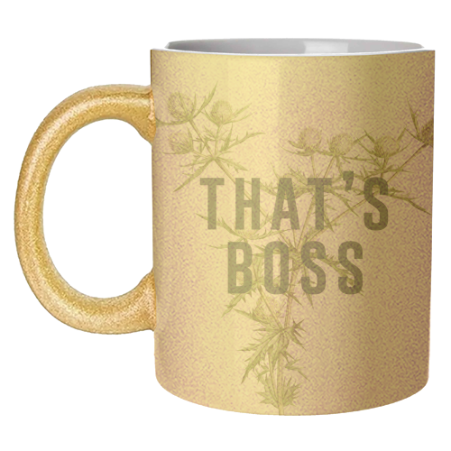 That's Boss - unique mug by The 13 Prints