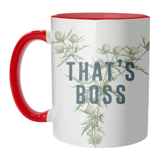That's Boss - unique mug by The 13 Prints